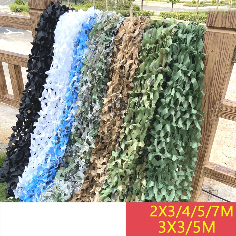 1.5x6m 2x3m Hunting Camouflage Nets Woodland training Camo netting Car Covers Tent Shade Camping Sun Shelter