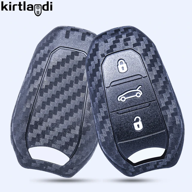 Smart Car Key Fob Case Cover Chain For Peugeot 308 508 2008 3008 5008  Citroen C3 C5 Aircross C4 Picasso DS 3 7 Crossback 5 9