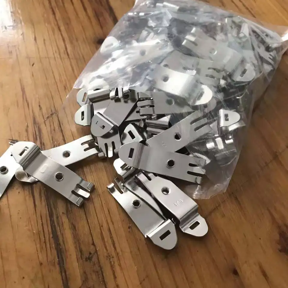 4 Clip Per Guida DIN 35 Mm – Morsetti Fissi In Lega Di Alluminio – Installazione A Scatto Senza Attrezzi