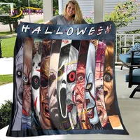Halloween Horror Element Art Blanket Home Decoration Bedroom Air Conditioning Covering Blanket To Keep Warm Throwing Blanket 2