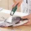 Fish Scale Remover Stainless Steel Fish Scale Scraper Non-Slip ABS Handle Portable Kitchen Accessories Serrated Skin Scraping 2