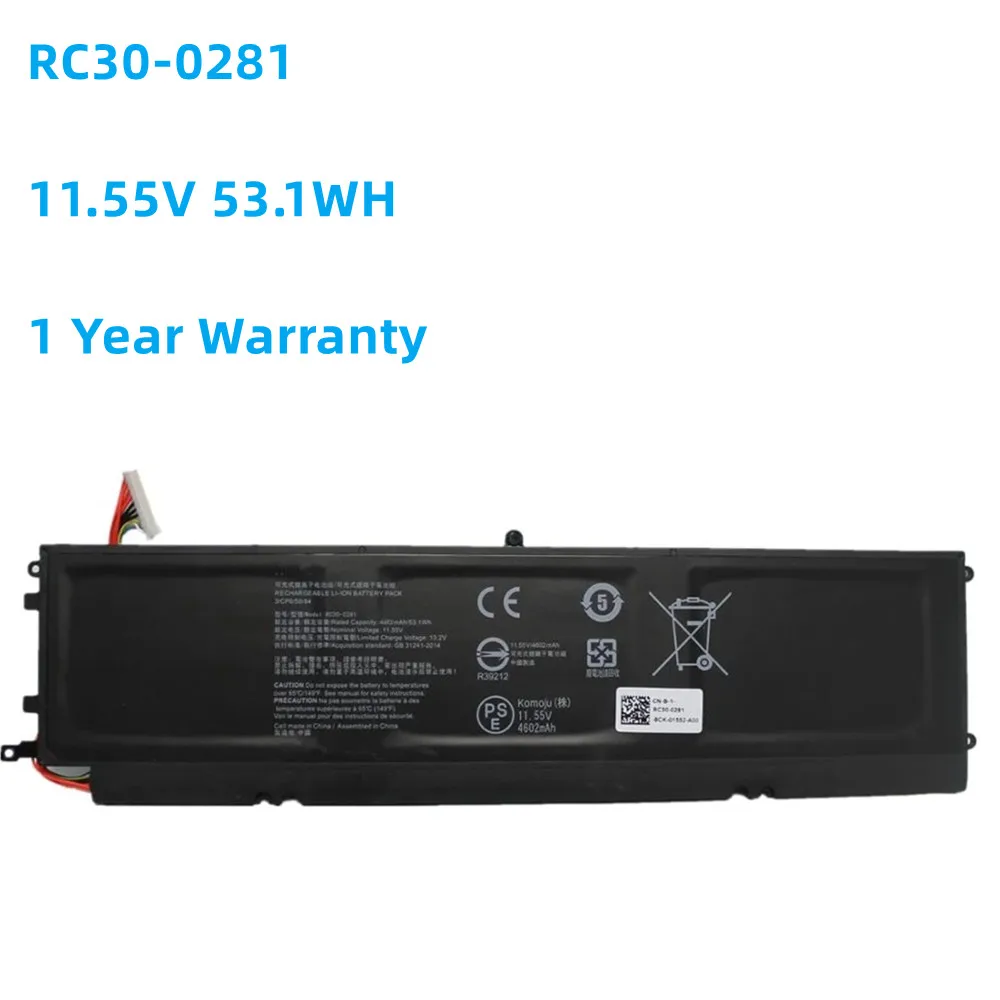 

RC30-0248 Laptop Battery For Razer Blade Stealth 15 2018 2019 RTX 2070 Max-Q RZ09-02386 RZ09-02385W71-R3W1 RZ09-0288 15.4V 80WH