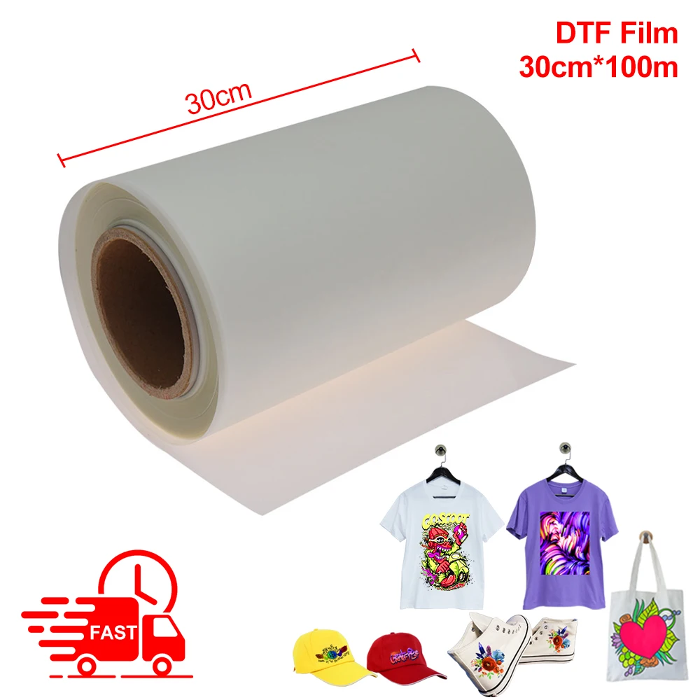 Factory hot sale a3 dtf film 13x19 inch dtf pet film roll 60 cm pet film  for dtf printer heat transfer printing - AliExpress