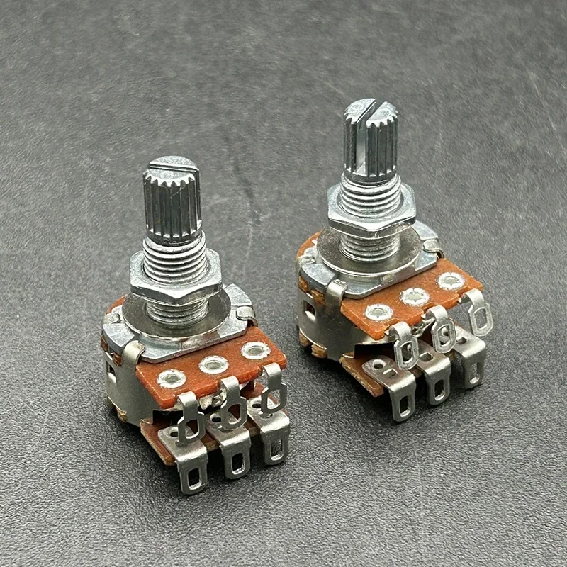 4PCS 18mm Shaft Dual Deck MN250 MN500K Blend Balance Pickups Potentiometer Guitar Parts