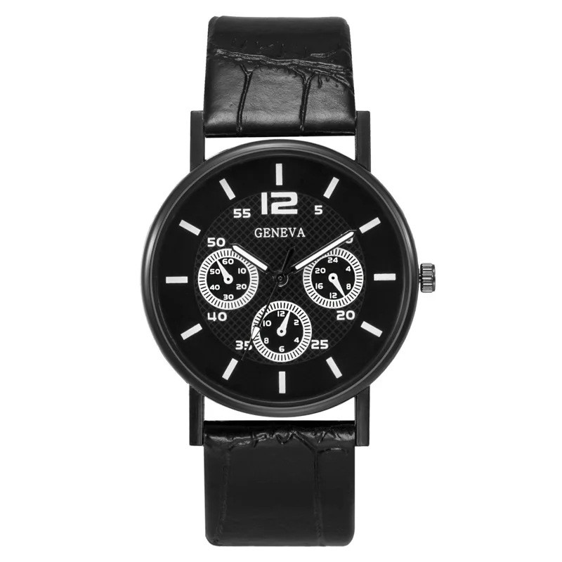 Watches Mens 2022 Three Eye Watches Quartz Men's Watch Blue Glass Belt Watch For Men Relogio Masculino Часы Мужские Наручные