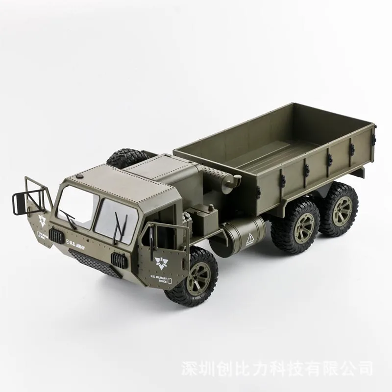 Remote Control Scale Wheeled Truck 1:16 Remote Control Vehicle Model Six Wheel Drive WiFi Cameras Simulation Military Card Rc 5