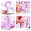 24-Clips Windproof Drying Rack Rotatable Foldable Hanger Sock Dryer Household Multi-functional Underwear Clothes Drying Rack 5