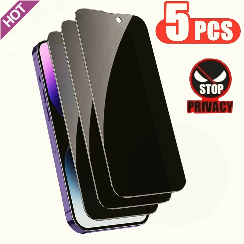 

1-5Pcs Anti Spy Tempered Glass for Apple 7 8 Plus SE 2022 Privacy Screen Protector IPhone 14 11 Pro XS Max X XR 13 12 Mini Film