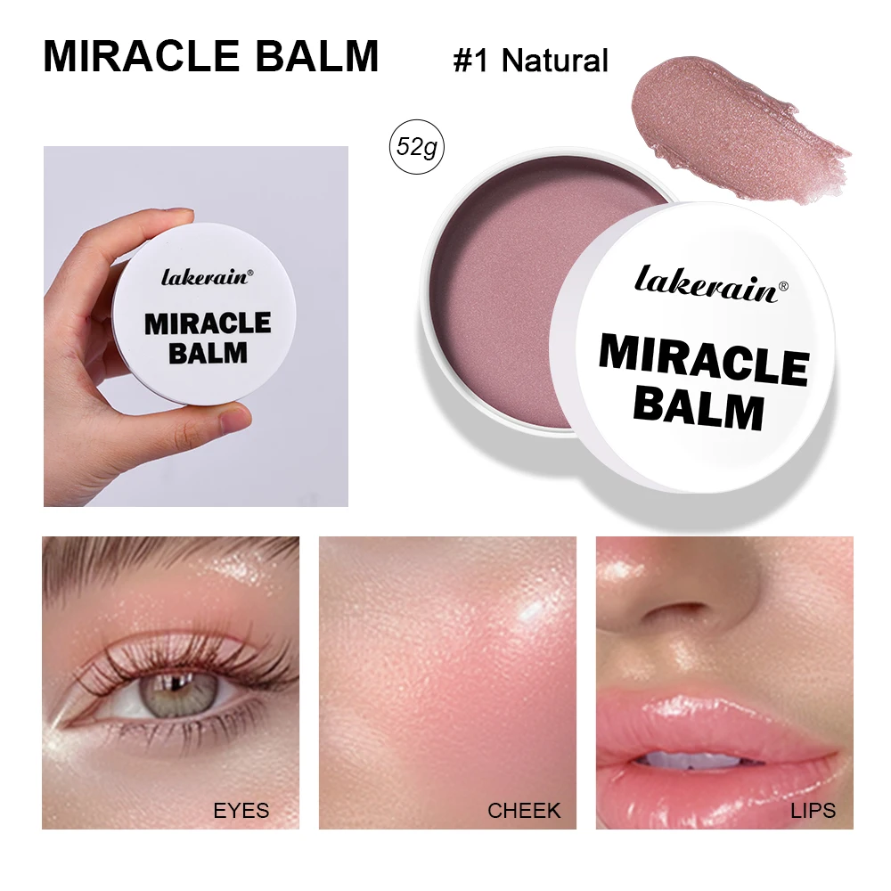 Lakerain Moisturizing Miracle Balm Contains Vitamin E Facial Highlight Concealer Enhances Skin Hydration&Elasticity Face Makeup facial concealer
