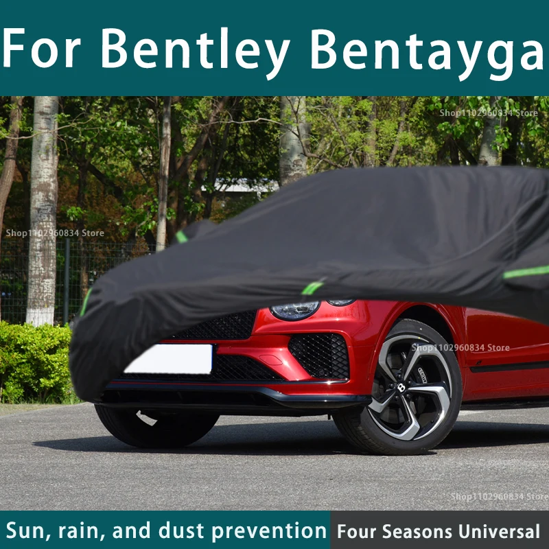 Per Bentley Bentayga Full Car Covers Outdoor Uv Protezione Solare Polvere Pioggia Neve Protettiva Anti-Grandine Copertura Auto Nera
