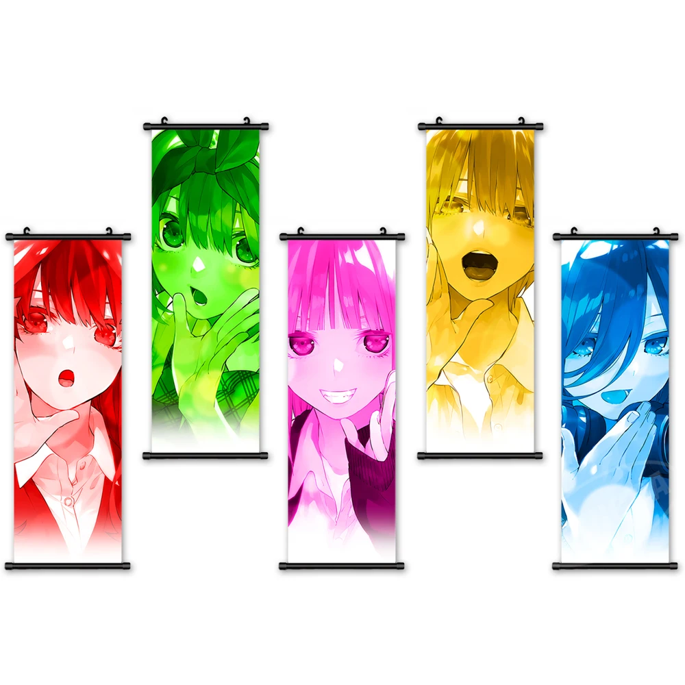 

Wall Art Canvas Anime Pictures Modern Painting Print The Quintessential Quintuplets Poster Plastic Hanging Scrolls Home Decor