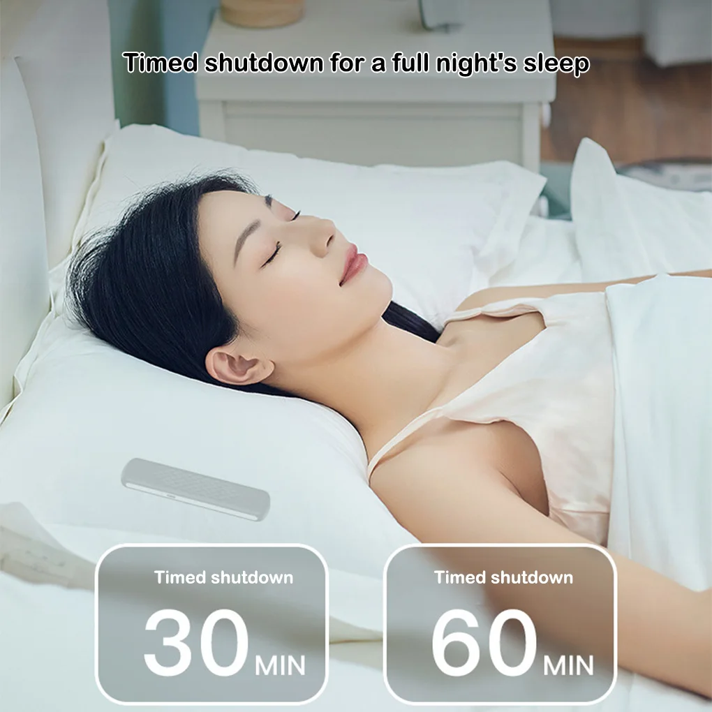 Portable Bluetooth Speaker Bone Conduction Wireless Stereo Soundbar Under Pillow Music Box Built-in White Noise Improve Sleep