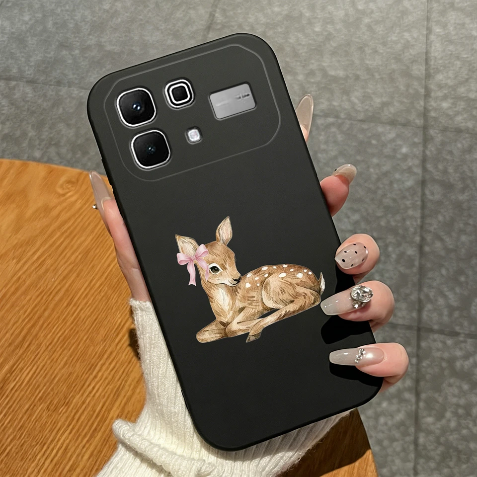 Pretty Flower Leopard Print Non-Slip Matte Silicone Case - Stylish Protective Shell