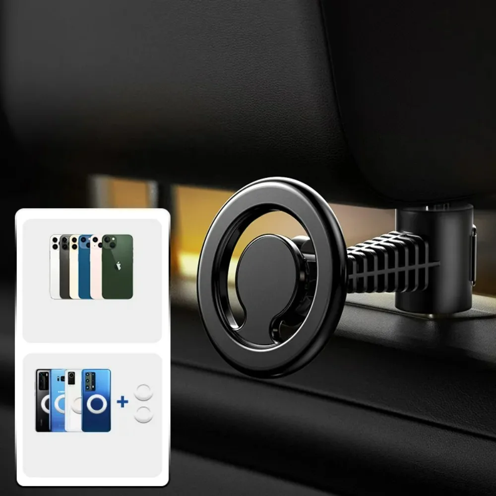 

Magnetic Car Rear Seat Phone Holder for IPhone 14 Pro Max 13 Magsafe Macsafe Cradle Suporte Para Celular Banco Traseiro Do Carro