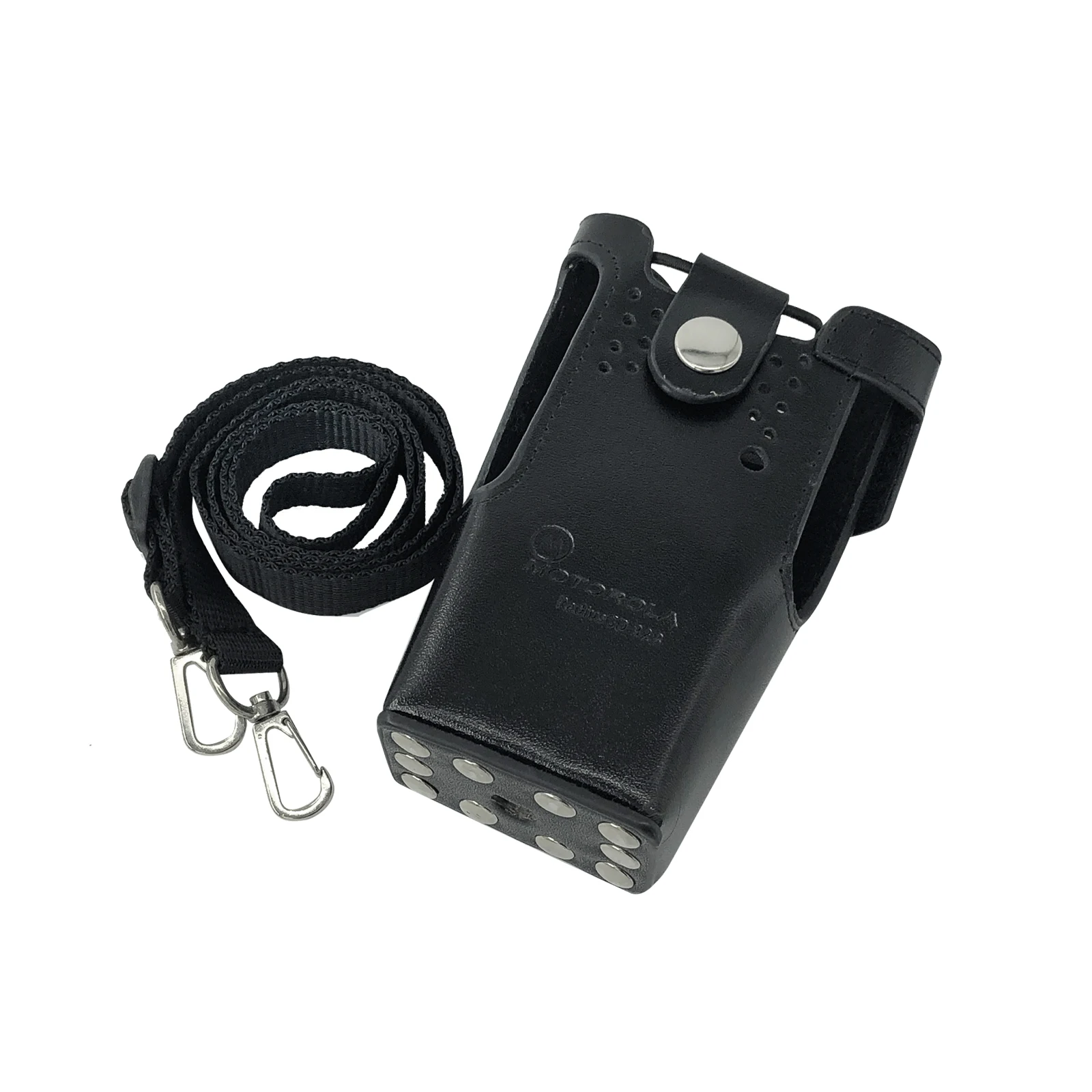 Walkie Talkie Replacement Hard Leather Case Carrying Holder Holster For GP340 HT750 Two Way RADIO