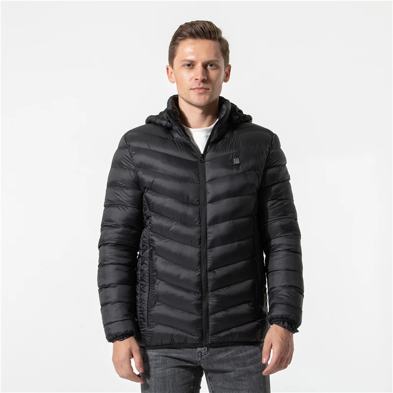 Manteau Chauffante Homme à Capuche Veste Chauffante Veste Chaude