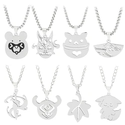 Genshin Impact Gadget Necklace Accessories Pyro Hydro Anemo Eye of God Element Symbol Game Gift For Friends Fan Jewelry