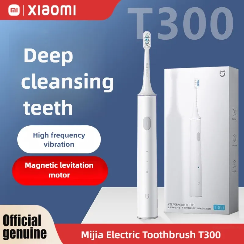 XIAOMI MIJIA Electric Toothbrush T300  IPX7 Waterproof Smart Sonic Brush Ultrasonic Whitening Teeth Tooth Brush For Toothbrushes