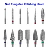 Tungsten Carbide Polishing Heads for Nail Removal and Buffing, Nail Drill Bits, Grinding Bits for Nail Art Manicure 2