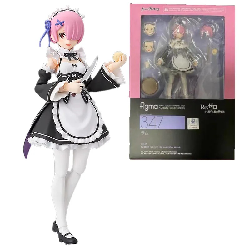

Good Smile Figma 347 MaxFactory Life A Different World From Zero Ramu Anime Figure Model Collecile Action Toys Gifts