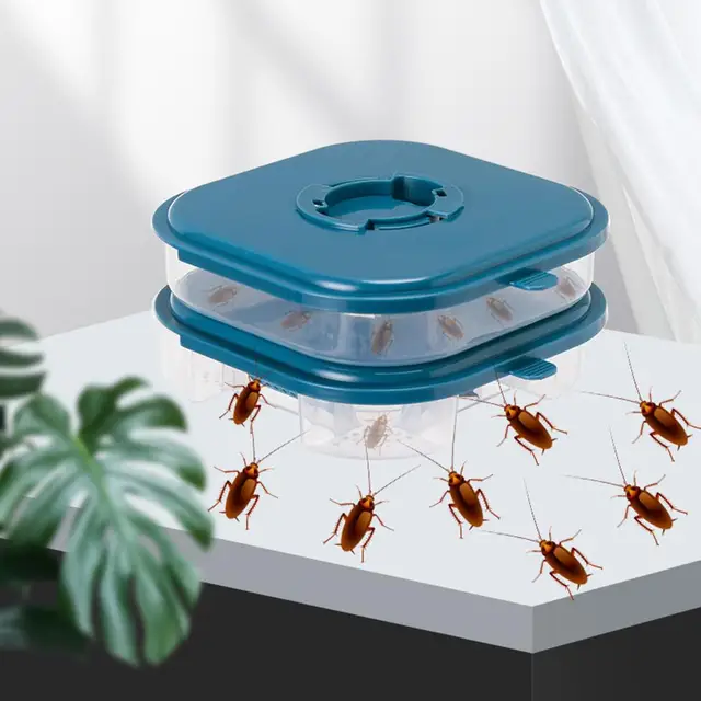 Csótány Csapda Átlátszó Fedél Széles Bejárat Porózus Kialakítás 360 Fokos, Minden Kerek Csalik - Image 2