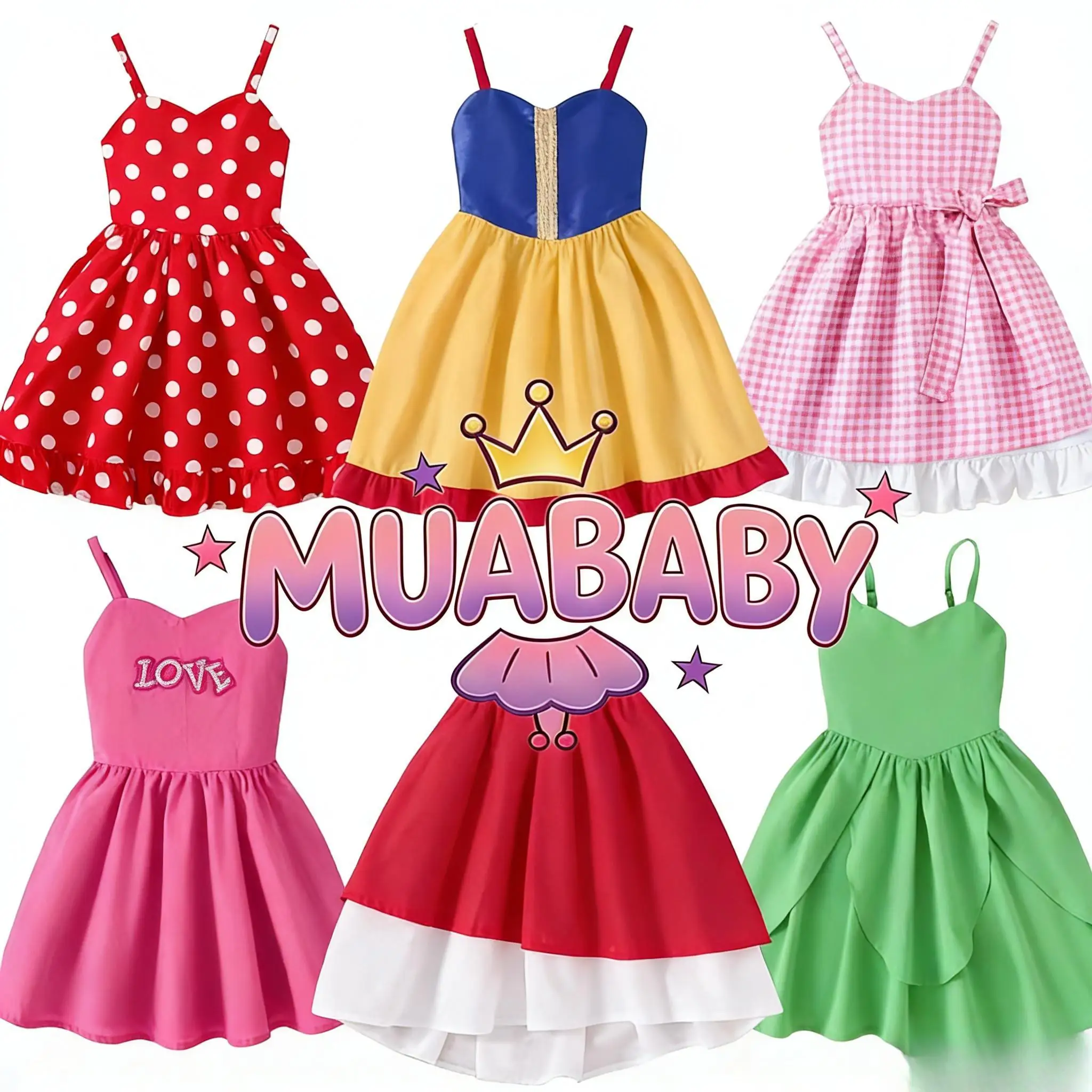 Collection Robes Enfant MuaBaby | Fête, Princesse & Casual
