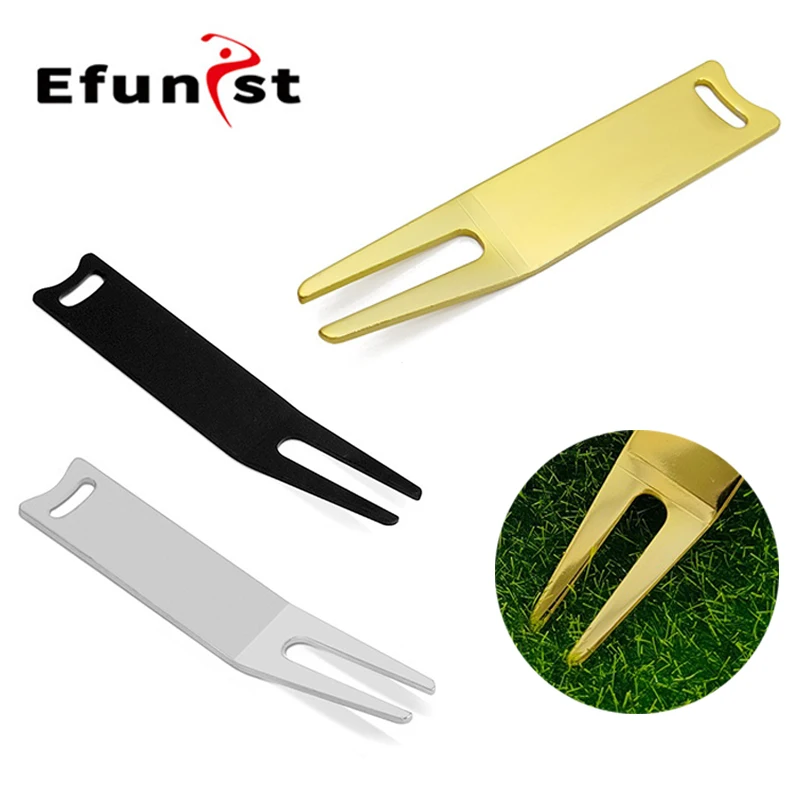 Golf Divot Tool Repair Switchblade Tool Bent Golf Green Fork Durable Fixing Lawn Maintenance Golf Pitch Fork Repair Course Grass