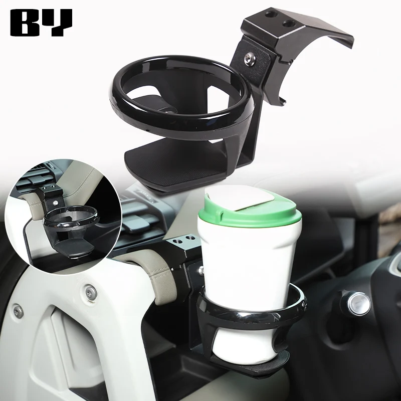 

Car Dashboard Drink Holder Water Cup Holder For Land Rover Defender 90 110 130 2020-2024 Aluminum Alloy Black Car Accessories