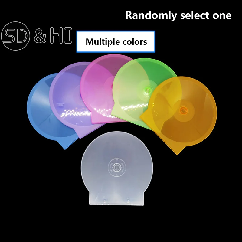 1PC Storage Box 12.5CM Transparent Plastic Round Disc Case CD Case Thickened CD DVD Disc Box