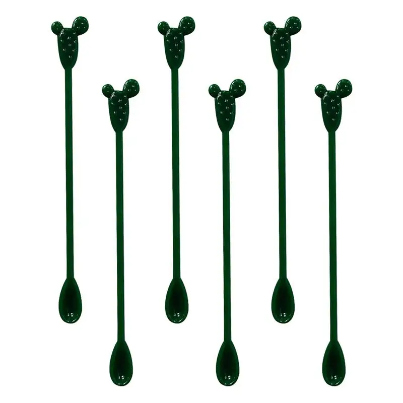 Flamingo Cactus Cocktail Swizzle Sticks Set