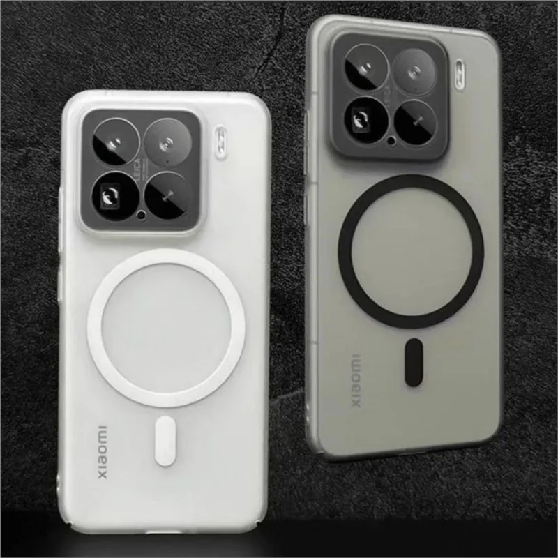Ultra Thin Matte Transparent Magnetic Phone Case with Magsafe Compatibility