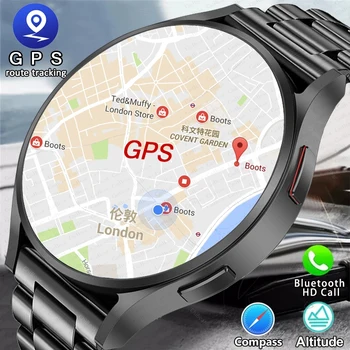 2025 New Bluetooth Call Smart Watch 6 Classic Men AMOLED HD Screen AI Voice Assistant Bluetooth Call NFC GPS Smartwatch Women 1