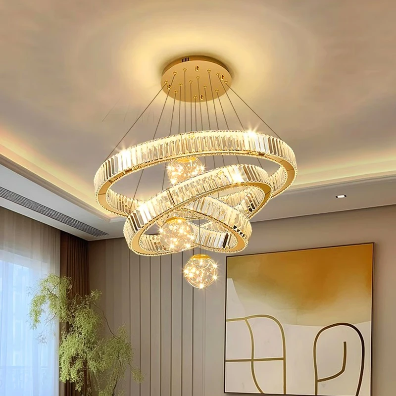 

Подвесные светильники для украшения дома, роскошная хрустальная люстра для гостиной, Подвесная лампа для спальни, потолочная лампа, внутреннее освещение