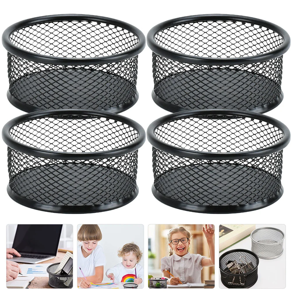 Magiclulu Office Storage Shelves Hair Clip Holder Jewelry Accessories Paper Clip Container Desk Organizer Mesh Basket Organizers mesh earring stand display multifunctional ring stand u shape necklace display holder for cloakroom jewelry storage organizer