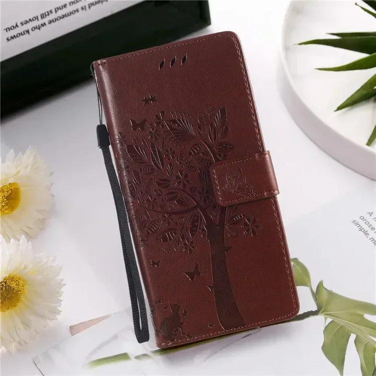 Elegant Leather Flip Stand Wallet Phone Case Cover
