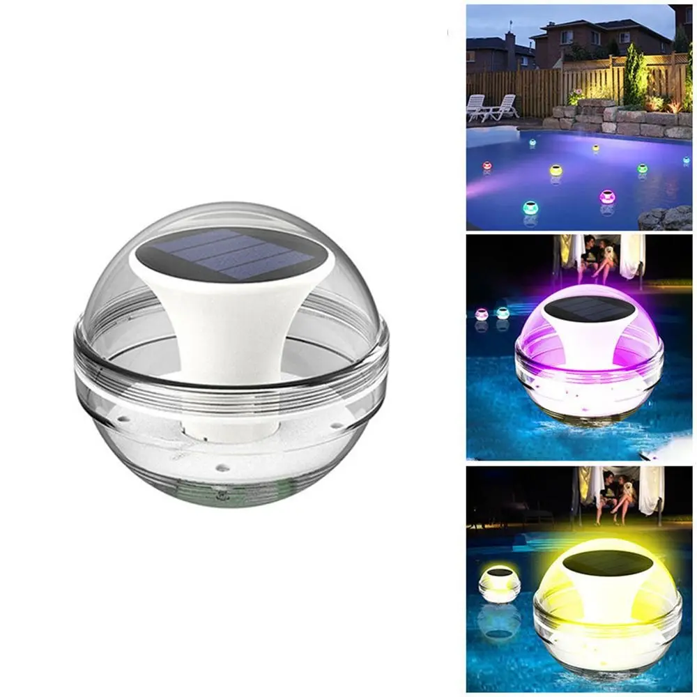 

3 Modes Solar Water Floating Lamp Waterproof Light Controlled Induction Solar Floating Lamp Floating Sphericity Swimming Pool
