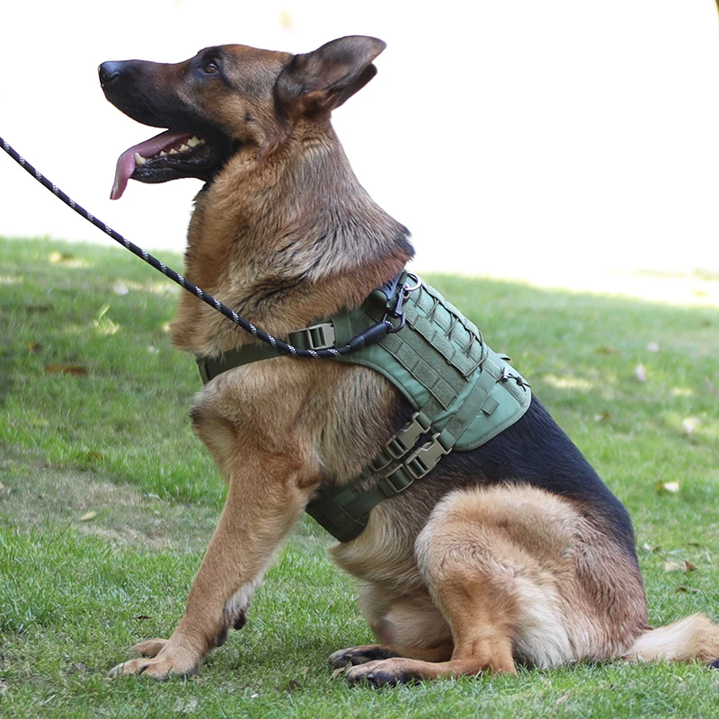 Tactical Dog Harness Military Big Dog Vest German Shepherd Durable Dog Harnesses