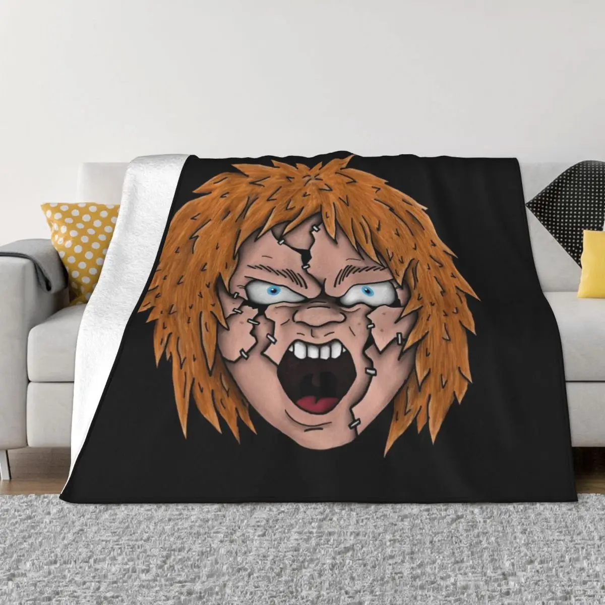 

Chucky Throw Blanket Plaid Fashion Sofas Luxury Thicken Blankets