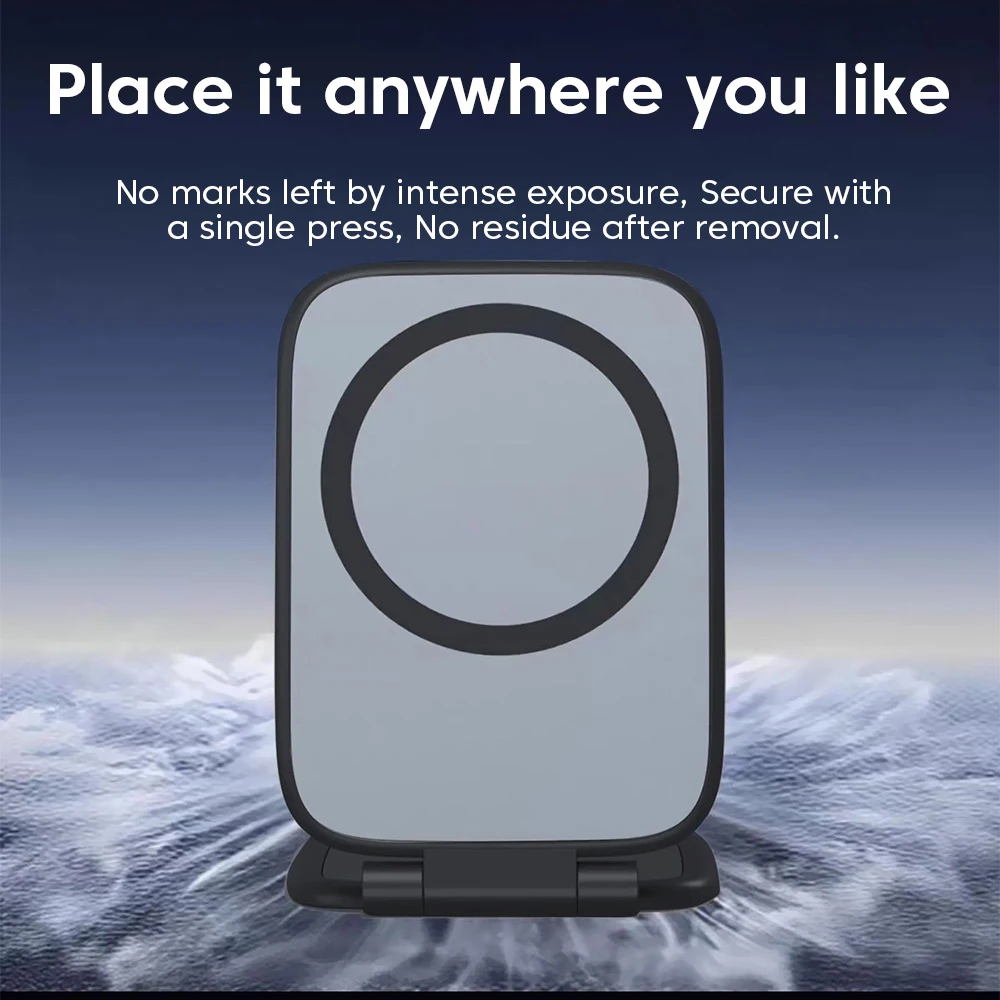 가볍고 휴대 가능한 듀얼 페이스 자석 차량용 거치대 - 네비게이션 폰용 강력한 흡착력 - 전문 휴대용 거치대