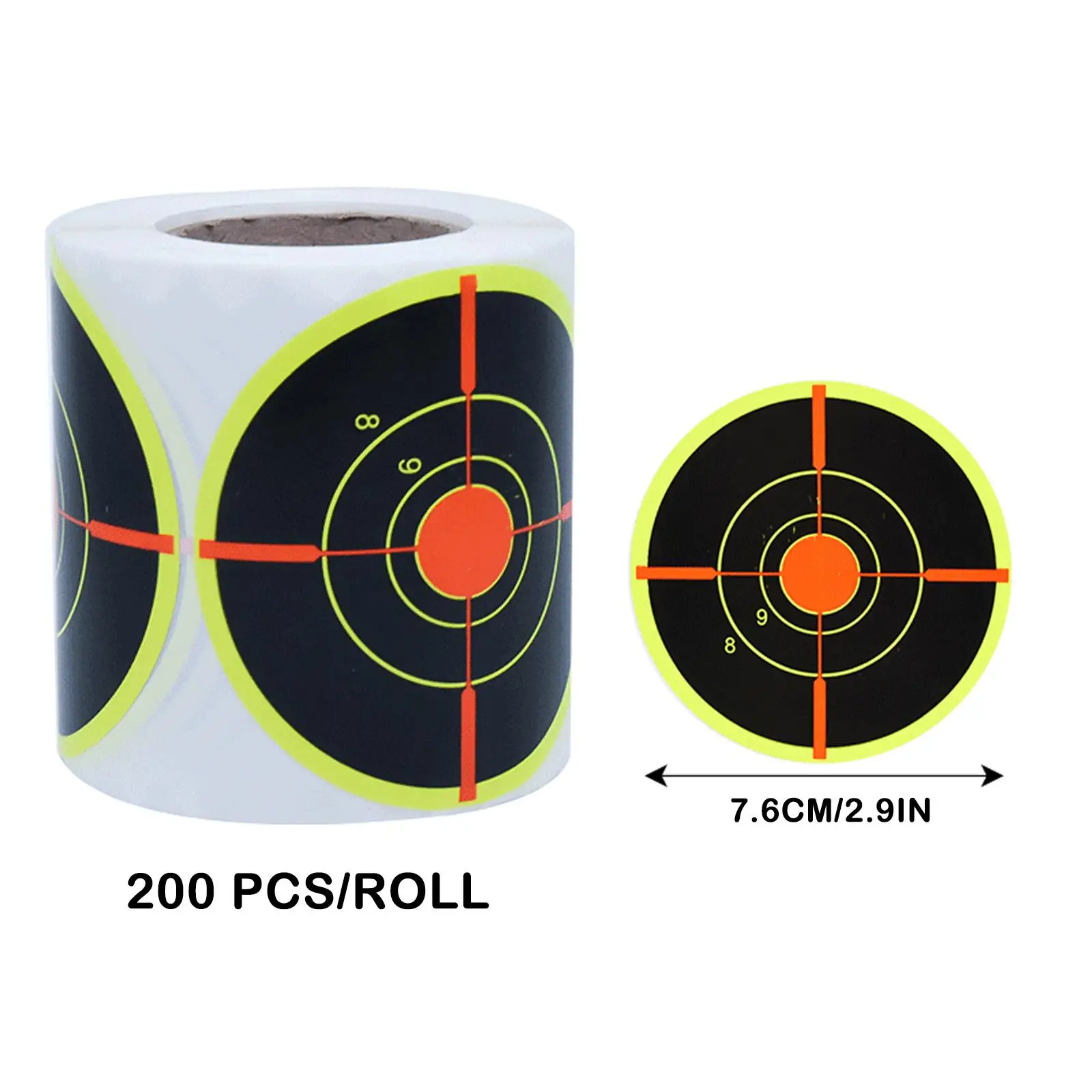 200pcs Shooting Splatter Target Self-adhesive Shoot Flower Objective Targets Stickers for Archery Bow Hunting Shooting Train