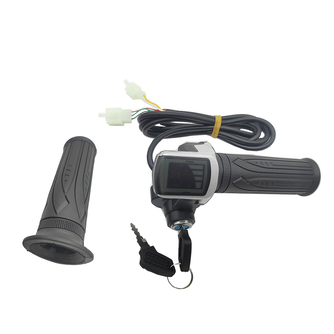 thumbnail image 2 of Ridstar Display Full Twist Throttle Ridstar Q20 Jadeshay 36V E-Bike Twist Grip Throttle With LCD Display And Key Lock, Universal Jadeshay Ebike Throttle Q20 Ridstar 2 of 11