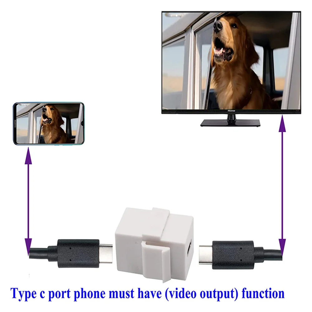 USB 3.1 C타입 키스톤 암에서 암 잭 커플러, 소켓 케이블 포트 익스텐션 커넥터, 벽 플레이트 콘센트용, 1-3 개