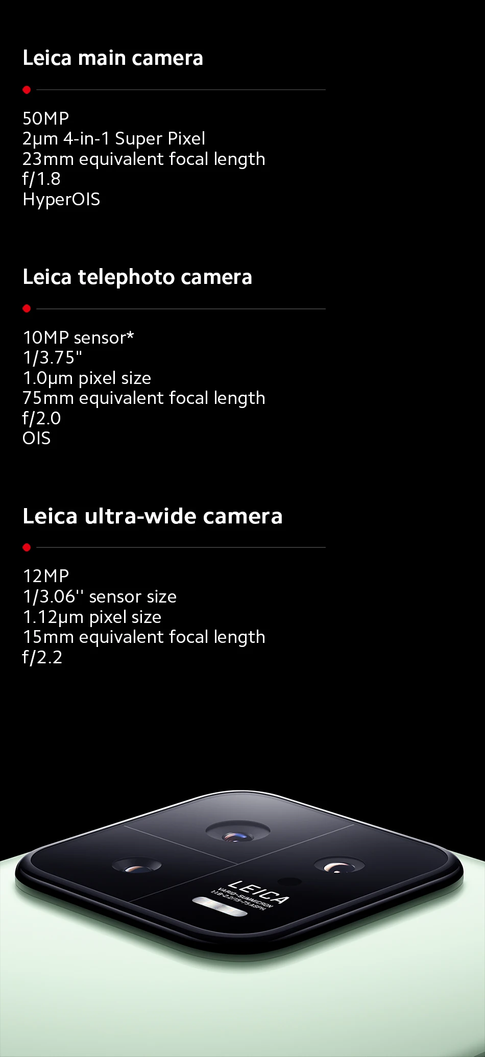 Xiaomi 13 5G Dual SIM, 12GB+256GB Phone (Global Version) 8