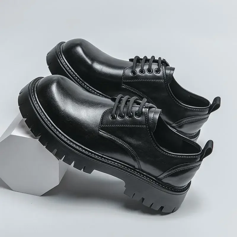 

Men's Simplicity Front Lace-up Dress Shoes Fashion Dress Shoes Black Party Dress Luxury Leather Shoes