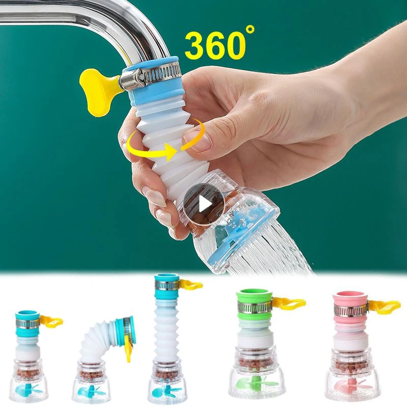 1pc Kitchen Filter Faucet 360 Adjustable Flexible Faucet Tap Extender