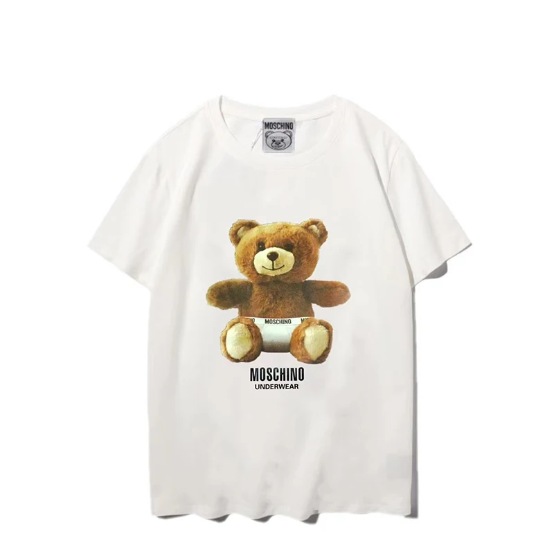 Men's Cotton Short Sleeve T-shirt Male Bear Top