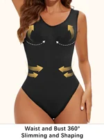 Shapewear Body string Fajas corps Shaper pour les femmes sans couture léger contrôle du ventre minceur ventre plat sous-vêtements entrejambe ouvert 2