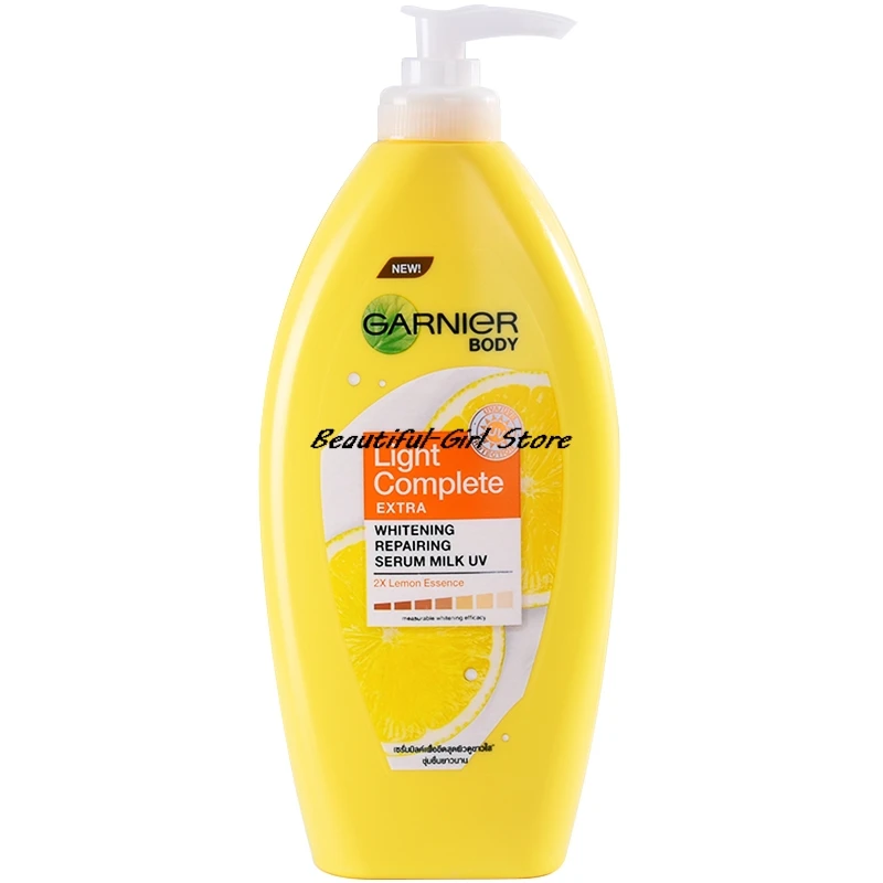 400ml GARNIER Lemon Vitamin C Body Lotion Face Whitening Cream Repair Hydrating Moisturizer for Dry,Sensitive Skin Care skin care cream set