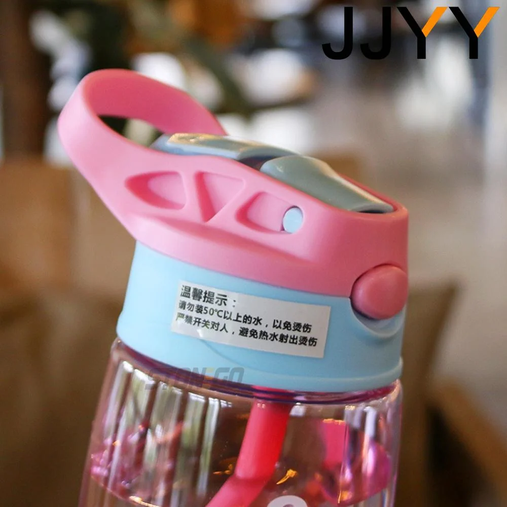1PC Kids Water Sippy Cup Kids Water Bottle With Straw and Handle Portable Drinking Bottle Cup Children water bottle plastic cup