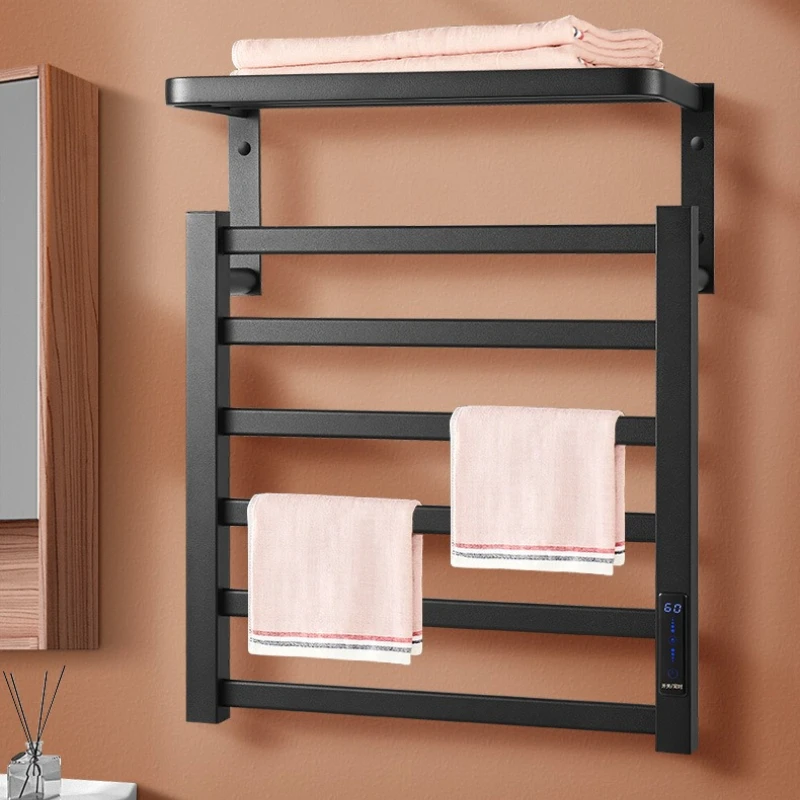 ราวแขวนผ้าไฟฟ้าคาร์บอนไฟเบอร์, อบแห้งตามกำหนดเวลา, ผ้าเช็ดตัวอาบน้ำ, ชั้นวางแบบไม่ต้องเจาะรู, ชั้นวางทำความร้อนไฟฟ้าแบบคงที่ 1